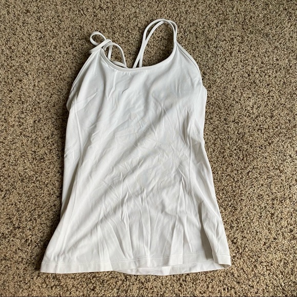 Tops - LULULEMON white tank top